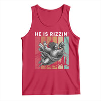 He Is Rizzin Tank Top Funny Christian Football Lover Gift - Wonder Print Shop