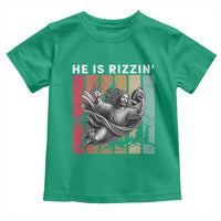 He Is Rizzin Toddler T Shirt Funny Christian Football Lover Gift - Wonder Print Shop