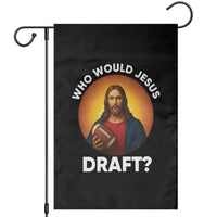 Who Would Jesus Draft Garden Flag Christian Football Lover - Wonder Print Shop
