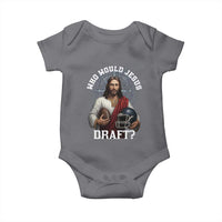 Christian Football Gift Baby Onesie Who Would Jesus Draft - Wonder Print Shop