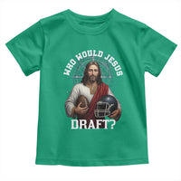 Christian Football Gift Toddler T Shirt Who Would Jesus Draft - Wonder Print Shop