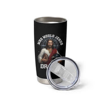 Christian Football Gift Tumbler Cup Who Would Jesus Draft - Wonder Print Shop