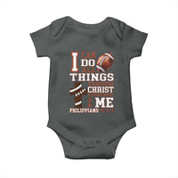 I Can Do All Things Through Christ Baby Onesie Christian Football Athlete Gift - Wonder Print Shop
