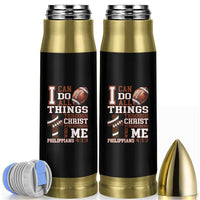 I Can Do All Things Through Christ Bullet Tumbler Christian Football Athlete Gift - Wonder Print Shop