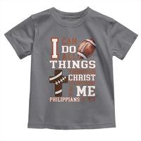I Can Do All Things Through Christ Toddler T Shirt Christian Football Athlete Gift - Wonder Print Shop