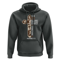 Christian Football Player Gift Hoodie God Gives Me Strength - Wonder Print Shop