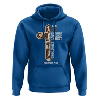 Christian Football Player Gift Hoodie God Gives Me Strength - Wonder Print Shop