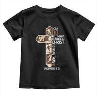 Christian Football Player Gift Toddler T Shirt God Gives Me Strength - Wonder Print Shop