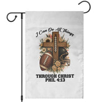 Christian Motivation Gift Garden Flag I Can Do All Things Through Christ Bible Verse - Wonder Print Shop