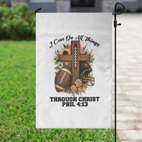 Christian Motivation Gift Garden Flag I Can Do All Things Through Christ Bible Verse - Wonder Print Shop