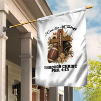 Christian Motivation Gift Garden Flag I Can Do All Things Through Christ Bible Verse - Wonder Print Shop