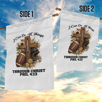 Christian Motivation Gift Garden Flag I Can Do All Things Through Christ Bible Verse - Wonder Print Shop