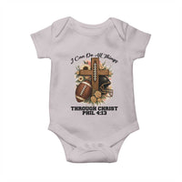 Christian Motivation Gift Baby Onesie I Can Do All Things Through Christ Bible Verse - Wonder Print Shop