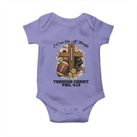 Christian Motivation Gift Baby Onesie I Can Do All Things Through Christ Bible Verse - Wonder Print Shop