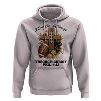 Christian Motivation Gift Hoodie I Can Do All Things Through Christ Bible Verse - Wonder Print Shop