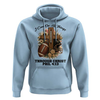 Christian Motivation Gift Hoodie I Can Do All Things Through Christ Bible Verse - Wonder Print Shop