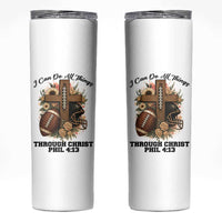 Christian Motivation Gift Skinny Tumbler I Can Do All Things Through Christ Bible Verse - Wonder Print Shop