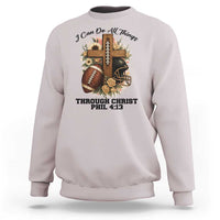 Christian Motivation Gift Sweatshirt I Can Do All Things Through Christ Bible Verse - Wonder Print Shop