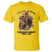 Christian Motivation Gift T Shirt I Can Do All Things Through Christ Bible Verse - Wonder Print Shop
