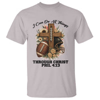 Christian Motivation Gift T Shirt I Can Do All Things Through Christ Bible Verse - Wonder Print Shop