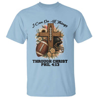 Christian Motivation Gift T Shirt I Can Do All Things Through Christ Bible Verse - Wonder Print Shop
