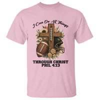 Christian Motivation Gift T Shirt I Can Do All Things Through Christ Bible Verse - Wonder Print Shop