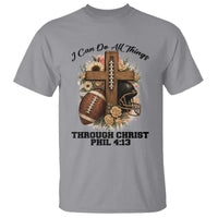 Christian Motivation Gift T Shirt I Can Do All Things Through Christ Bible Verse - Wonder Print Shop