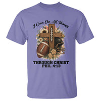 Christian Motivation Gift T Shirt I Can Do All Things Through Christ Bible Verse - Wonder Print Shop