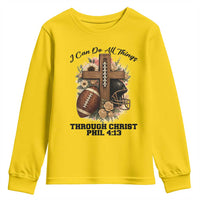 Christian Motivation Gift Youth Sweatshirt I Can Do All Things Through Christ Bible Verse - Wonder Print Shop