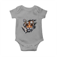 Funny Bengal Tiger Baby Onesie Football Lover Gift - Wonder Print Shop