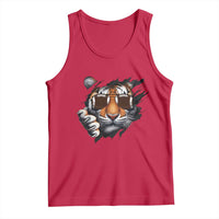 Funny Bengal Tiger Tank Top Football Lover Gift - Wonder Print Shop