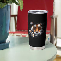 Funny Bengal Tiger Tumbler Cup Football Lover Gift - Wonder Print Shop