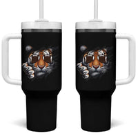 Funny Bengal Tiger Tumbler With Handle Football Lover Gift - Wonder Print Shop