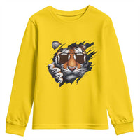 Funny Bengal Tiger Youth Sweatshirt Football Lover Gift - Wonder Print Shop