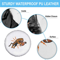 Funny Bengal Tiger Football Spare Tire Cover Game Day Jungle Spirit - Wonder Print Shop