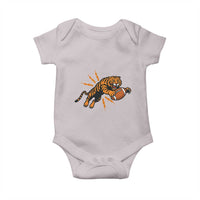Funny Bengal Tiger Football Baby Onesie Game Day Jungle Spirit - Wonder Print Shop