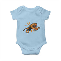 Funny Bengal Tiger Football Baby Onesie Game Day Jungle Spirit - Wonder Print Shop