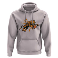 Funny Bengal Tiger Football Hoodie Game Day Jungle Spirit - Wonder Print Shop