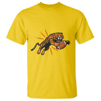 Funny Bengal Tiger Football T Shirt Game Day Jungle Spirit - Wonder Print Shop