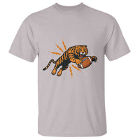 Funny Bengal Tiger Football T Shirt Game Day Jungle Spirit - Wonder Print Shop