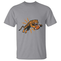 Funny Bengal Tiger Football T Shirt Game Day Jungle Spirit - Wonder Print Shop