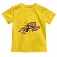 Funny Bengal Tiger Football Toddler T Shirt Game Day Jungle Spirit - Wonder Print Shop