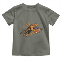 Funny Bengal Tiger Football Toddler T Shirt Game Day Jungle Spirit - Wonder Print Shop