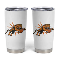 Funny Bengal Tiger Football Tumbler Cup Game Day Jungle Spirit - Wonder Print Shop