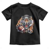 Funny Bengal Tiger With Helmet Toddler T Shirt Football Lover Gift - Wonder Print Shop