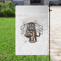 Funny Bengal Tiger Garden Flag Gift For Football Lover - Wonder Print Shop