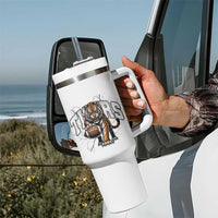 Funny Bengal Tiger Tumbler With Handle Gift For Football Lover - Wonder Print Shop