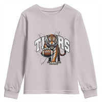 Funny Bengal Tiger Youth Sweatshirt Gift For Football Lover - Wonder Print Shop