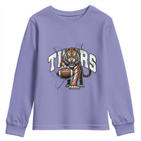 Funny Bengal Tiger Youth Sweatshirt Gift For Football Lover - Wonder Print Shop