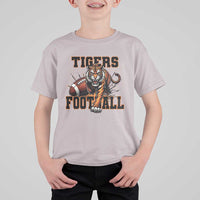 Bengal Tiger Football T Shirt For Kid Game Day Gift - Wonder Print Shop